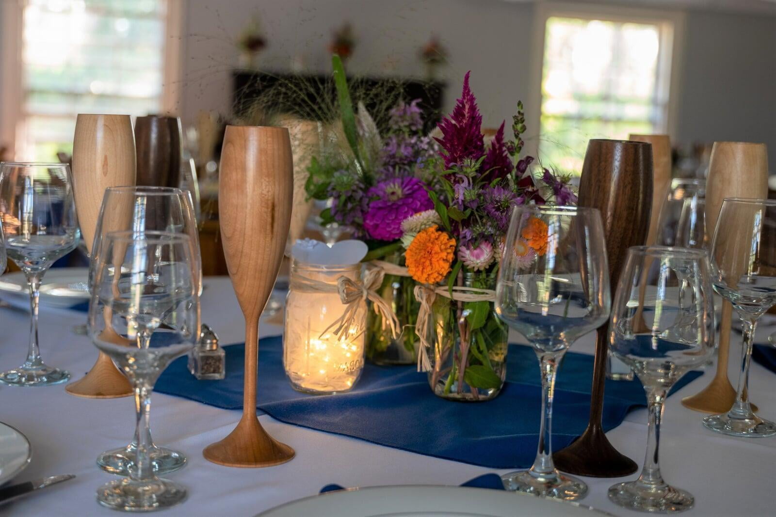 Wood Wine Glasses for Weddings